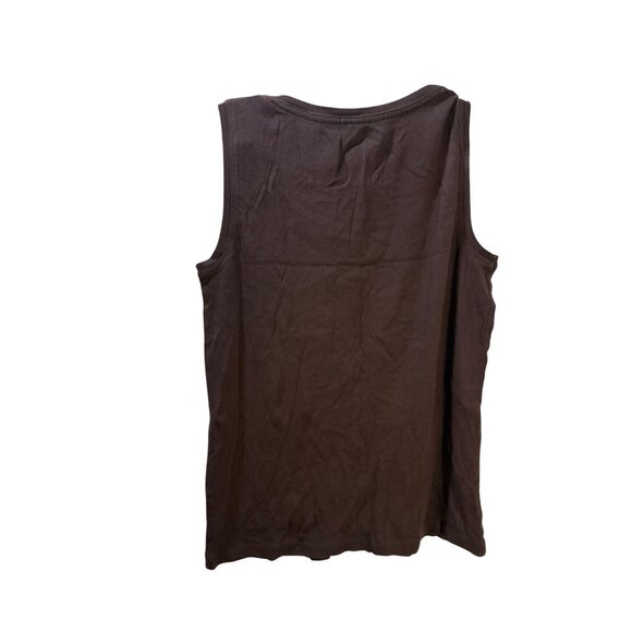 By Chicos Brown Cotton Sleeveless‎ Tank Top Size 0 - Picture 5 of 6